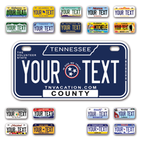 Personalize Bicycle License Plates from All 50 USA States - 6"x3" - Ideal for Bicycles, Tricycles, Wheelchairs, Toy Cars, Kids Cars and more