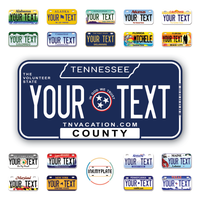 Personalize License Plates Vinyl Stickers From All 50 USA States - 6"x3" - Ideal for Toy Cars - Electric Kids Cars and more