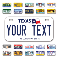 Personalize Bicycle License Plates from All 50 USA States - 6"x3" - Ideal for Bicycles, Tricycles, Wheelchairs, Toy Cars, Kids Cars and more