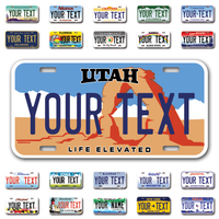 Personalize Car License Plates From All 50 USA States - 12"x6" - Ideal for Cars, Trucks and more