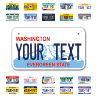 Personalize Motorcycle License Plates from All 50 USA States - 7"x4" - Ideal for Motorcycles, Mopeds, Wheelchairs, ATVs, Snowmobiles and more