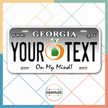 Inkmyplate - Personalized GEORGIA License Plate for Cars, Trucks, Motorcycles, Bicycles and Vinyl Stickers - InkMyPlate