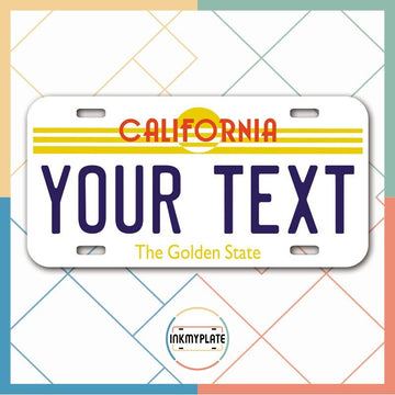 Inkmyplate - Personalized CALIFORNIA OLD License Plate for Cars, Trucks, Motorcycles, Bicycles and Vinyl Stickers - InkMyPlate